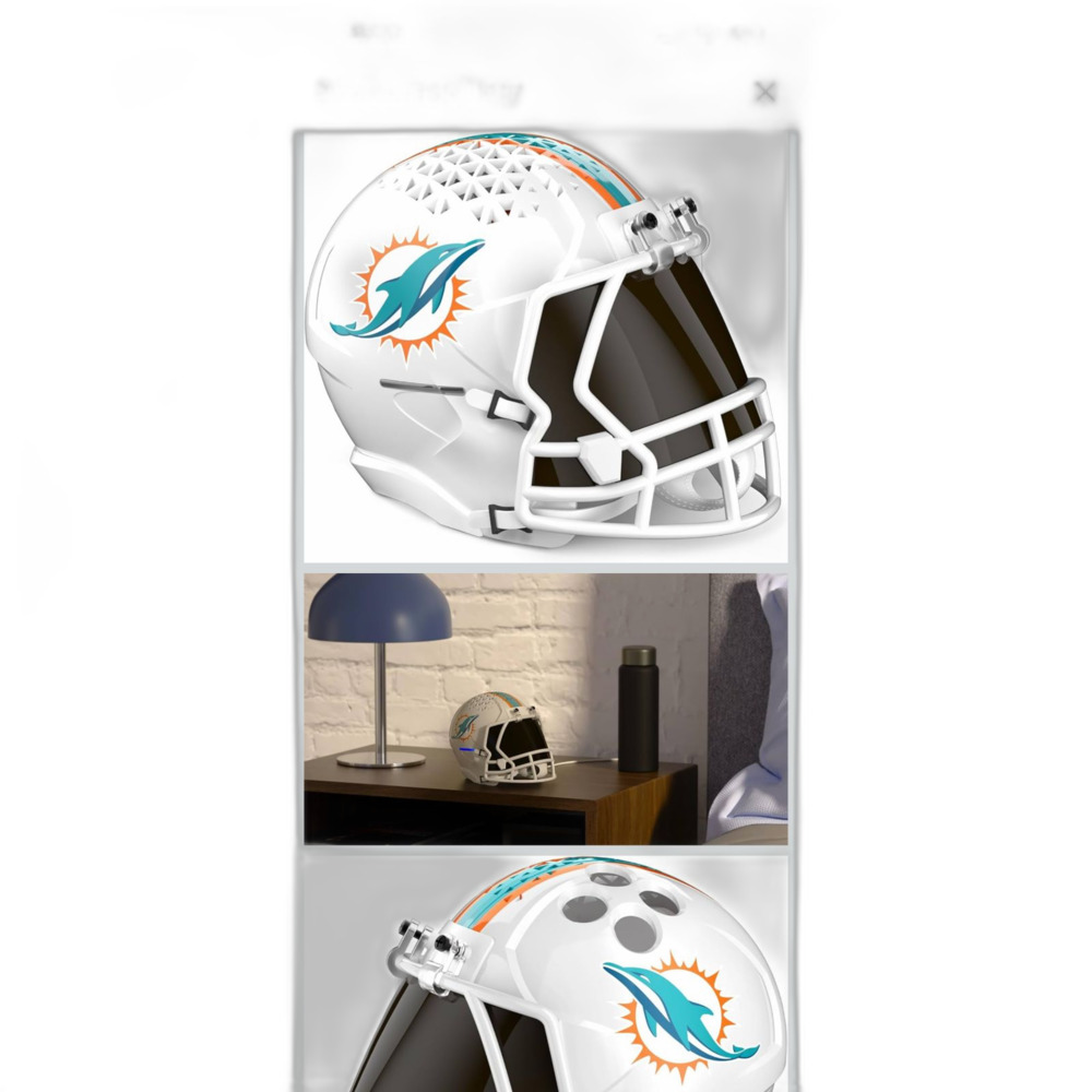Officially Licensed NFL Miami Dolphins Helmet Stand Echo Dot (4th & 5th Gen)